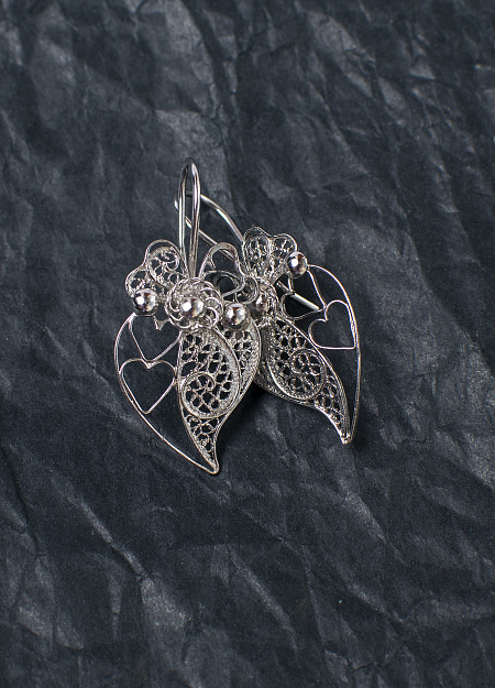 Серьги "Сердца влюбленных"