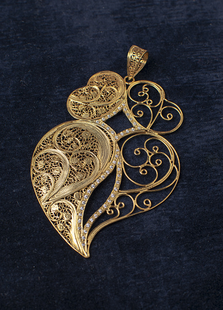 Кулон Сердце Вианы с цирконитом