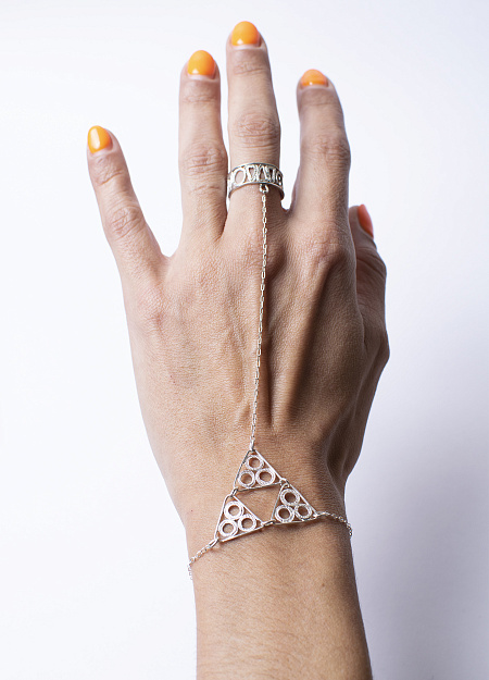 Браслет с кольцом Alhambra