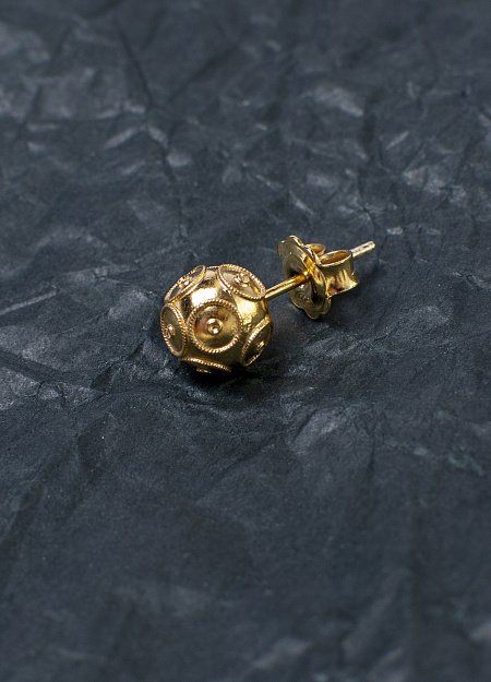 Серьги Minhota. Позолоченное серебро 1,4g