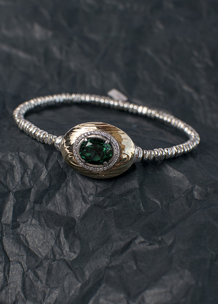 Браслет стрейч с турмалином