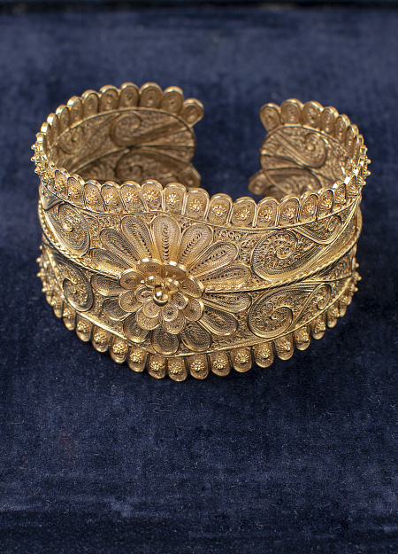 Браслет Филигрань позолоченное серебро